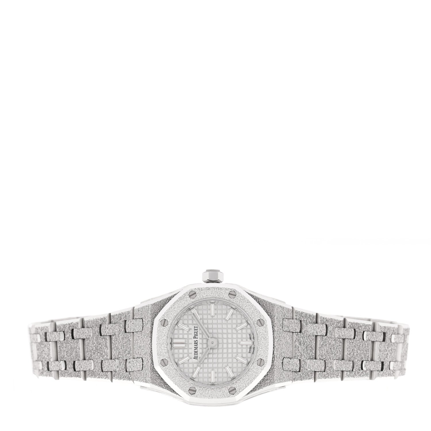 Audemars Piguet 18K White Gold 23mm Royal Oak Frosted Quartz Watch 67630BC.GG.1312BC.01 2 of 5