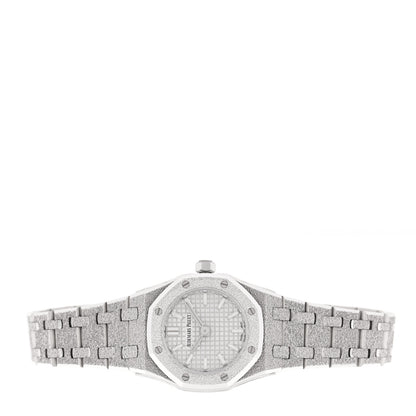 Audemars Piguet 18K White Gold 23mm Royal Oak Frosted Quartz Watch 67630BC.GG.1312BC.01 2 of 5