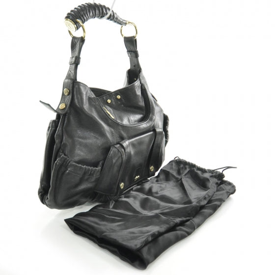 Saint Laurent Chevre Mala Mala Horn Bag Black 3 of 8