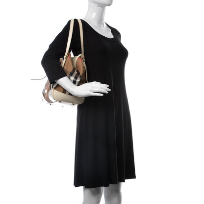 Burberry House Check Small Canterbury Tote White 2 of 14
