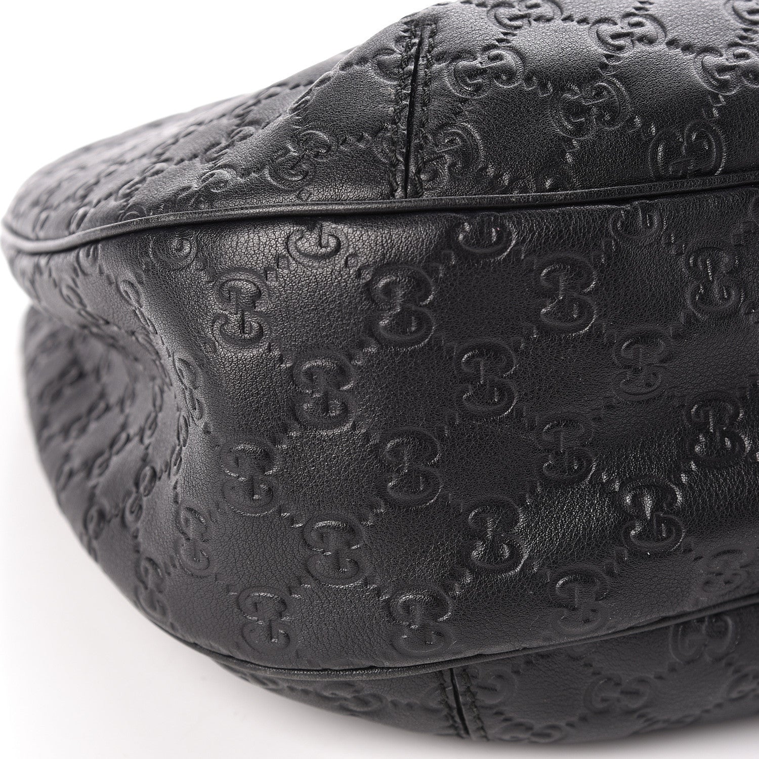 Gucci Guccissima Large New Ladies Web Hobo Black 9 of 15