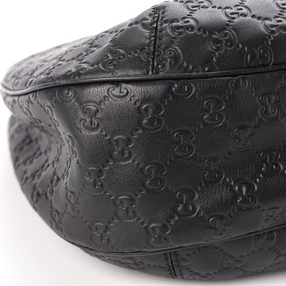 Gucci Guccissima Large New Ladies Web Hobo Black 9 of 15