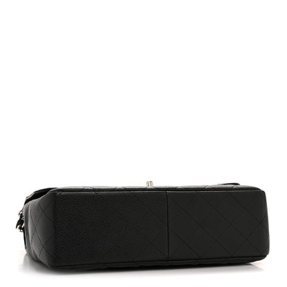 Chanel Caviar Quilted Jumbo Single Flap Black 4 of 12