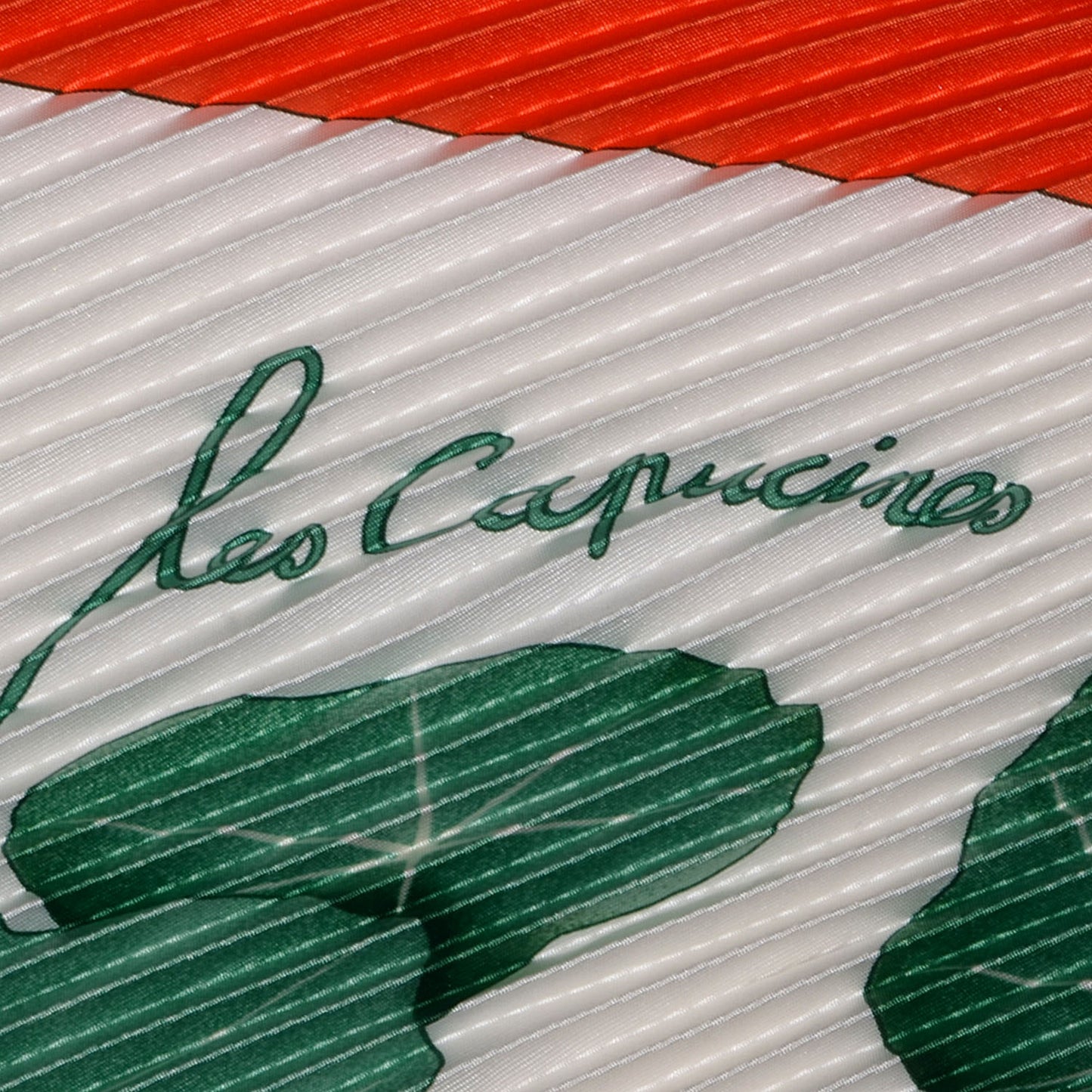 Silk Plisse Les Capucines Scarf 90