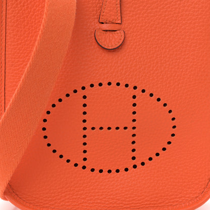 Hermes Taurillon Clemence Evelyne TPM Orange 8 of 11