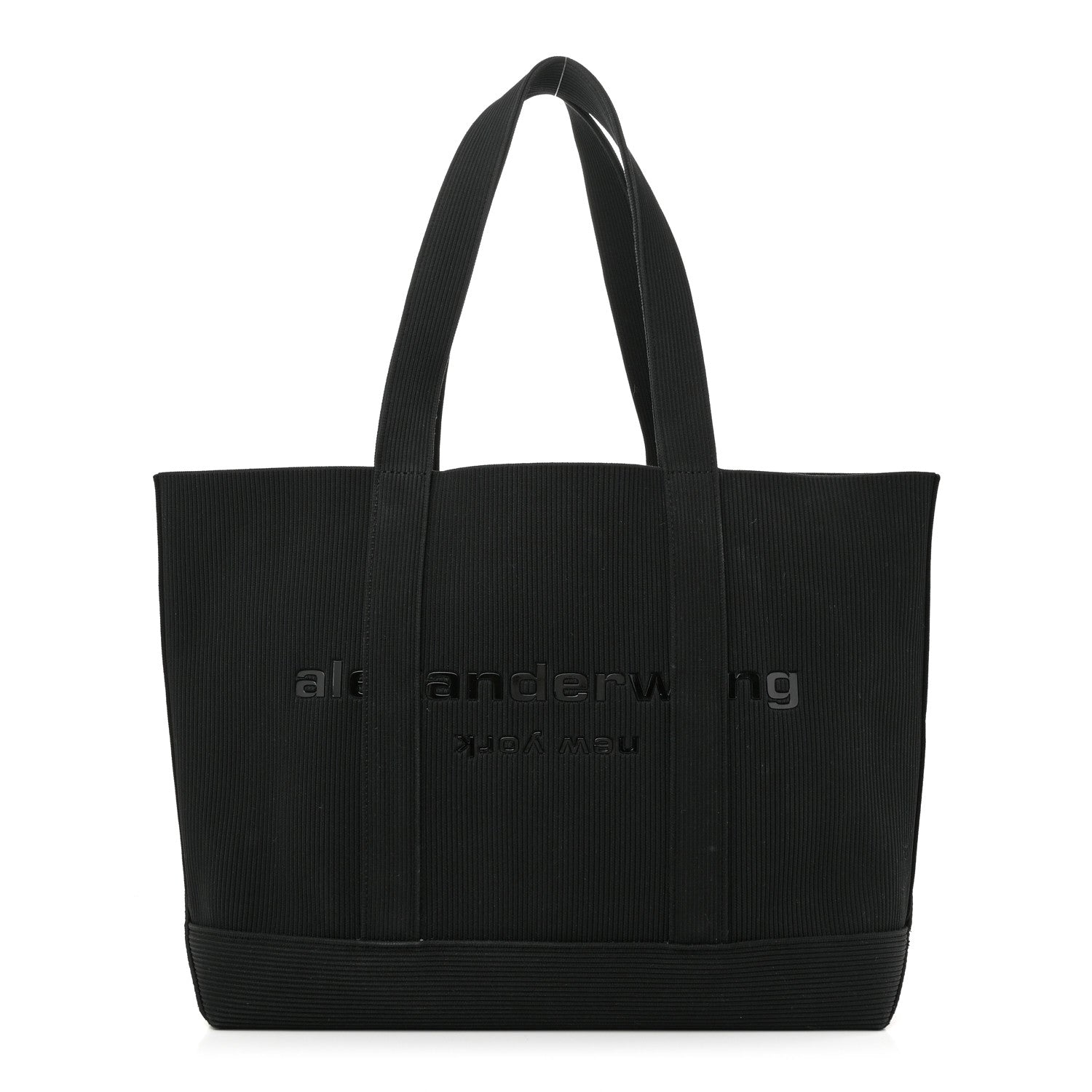 Alexander Wang Ribbed Knit Ryan Tote Black 1 of 9