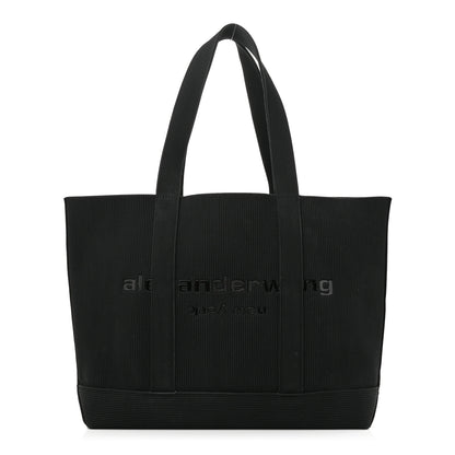 Alexander Wang Ribbed Knit Ryan Tote Black 1 of 9