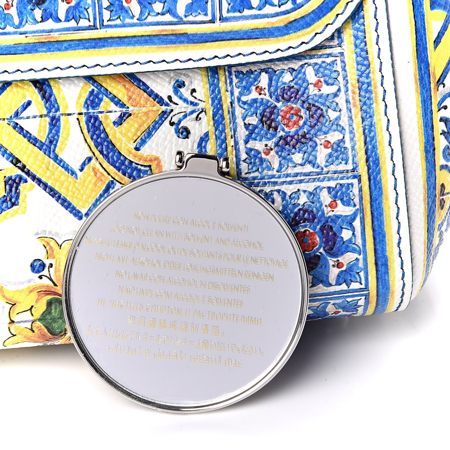 Dolce & Gabbana Dauphine Majolica Print Medium Miss Sicily Satchel Multicolor 10 of 10