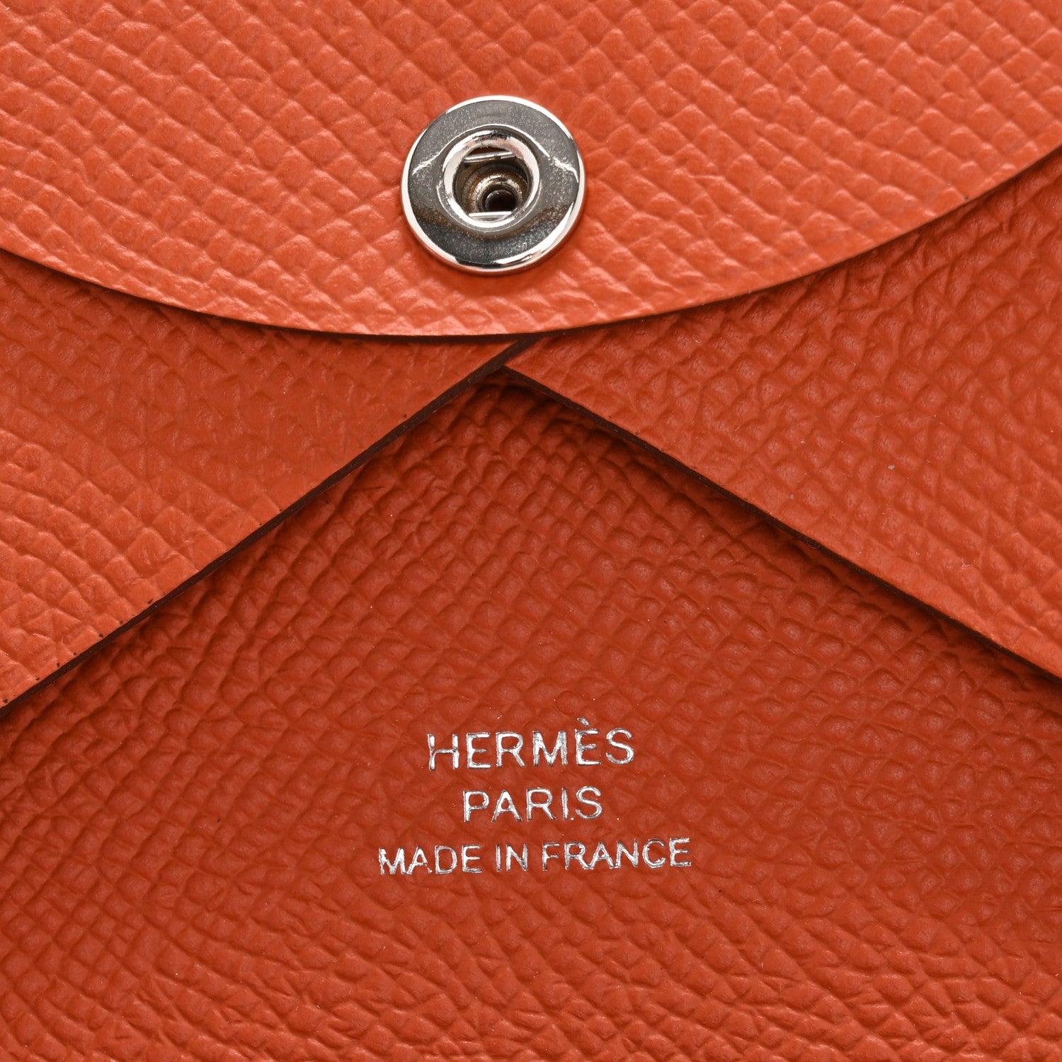 Hermes Epsom Calvi Duo Card Case Terre Battue 6 of 8