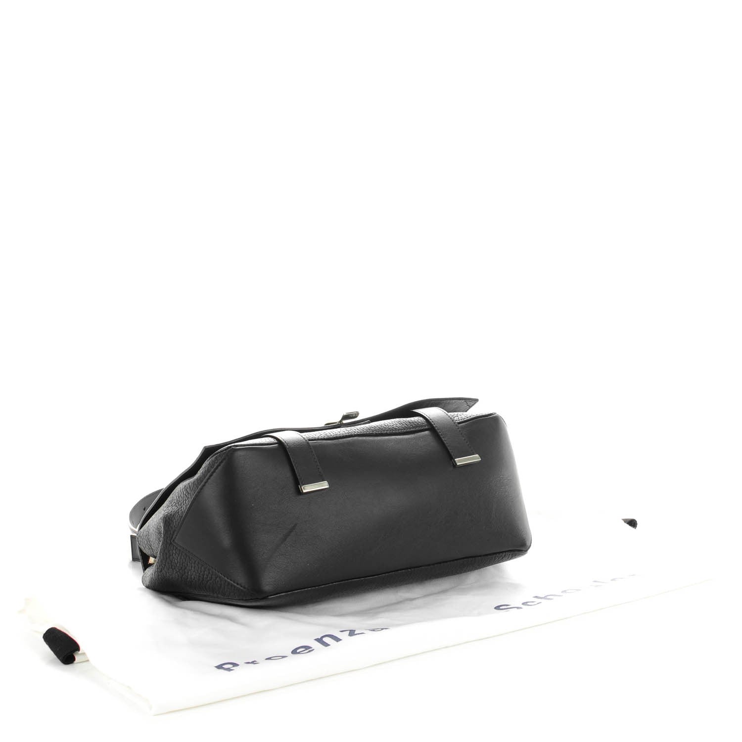 Proenza Schouler Pebbled Calfskin Double Sided PS Courier Bag Black 4 of 6