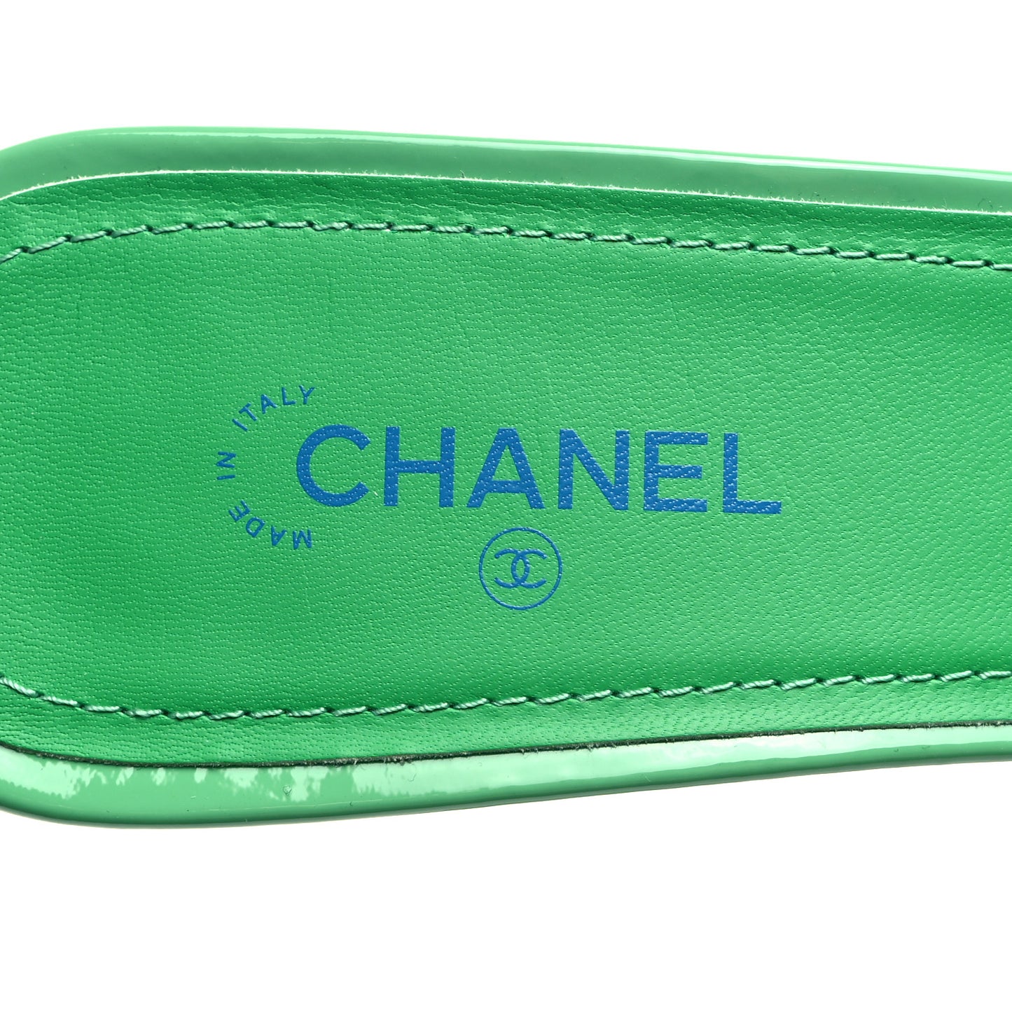 Patent CC Mules 41 Green Turquoise