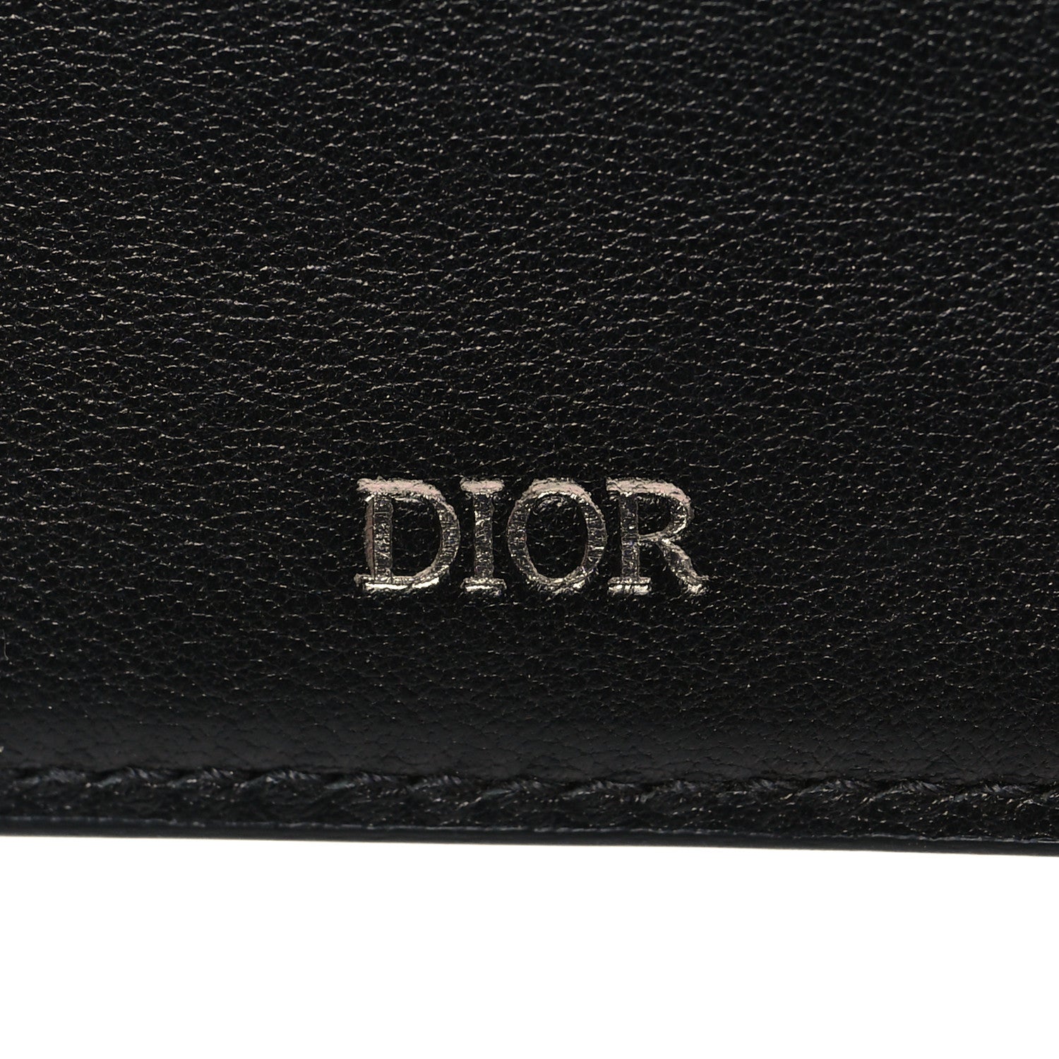 Christian Dior Coated Canvas Calfskin CD Diamond Wallet with Money Clip Black 6 of 8