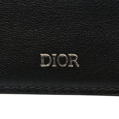 Christian Dior Coated Canvas Calfskin CD Diamond Wallet with Money Clip Black 6 of 8