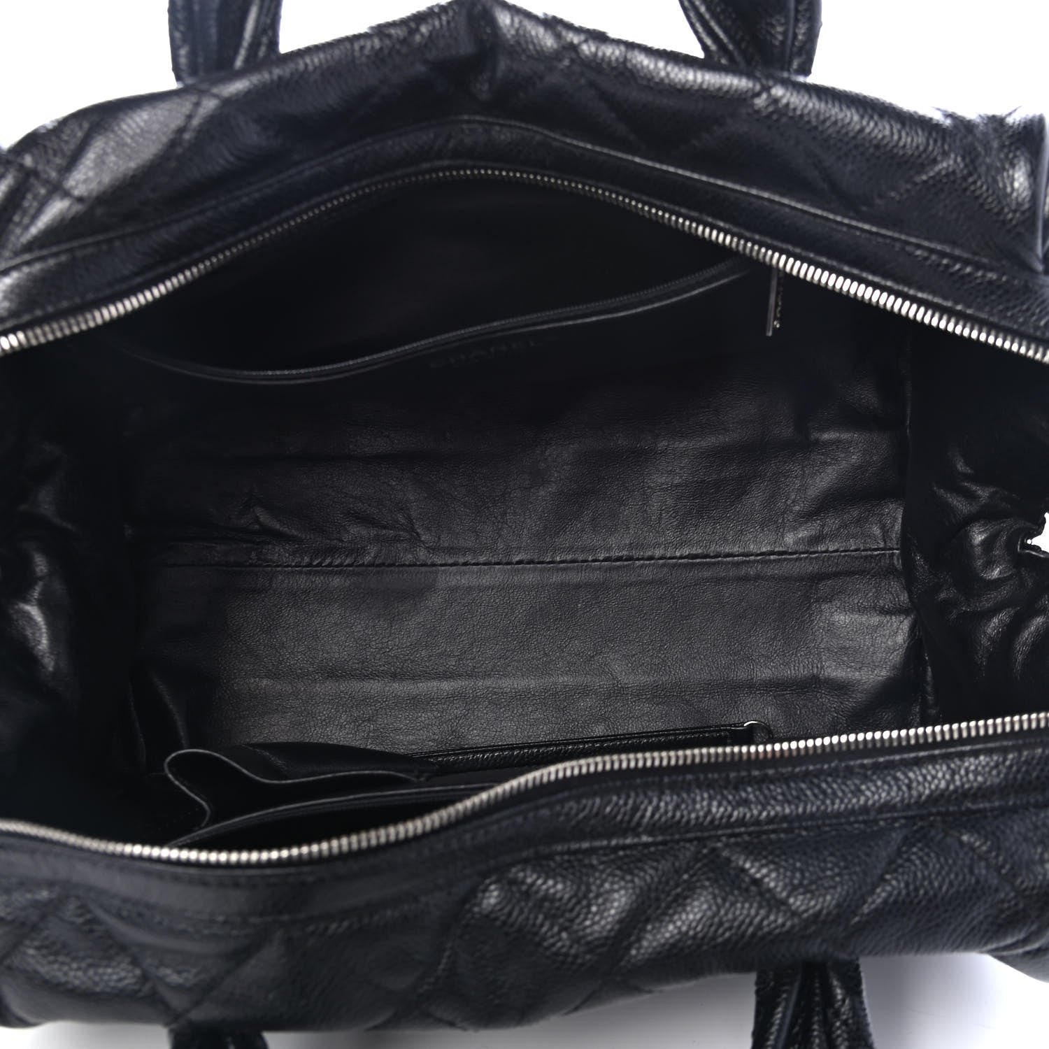 Chanel Caviar Quilted CC Timeless Bowler Black 4 of 4