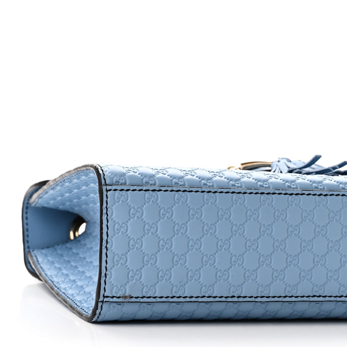 Microguccissima Medium Emily Chain Shoulder Bag Mineral Blue
