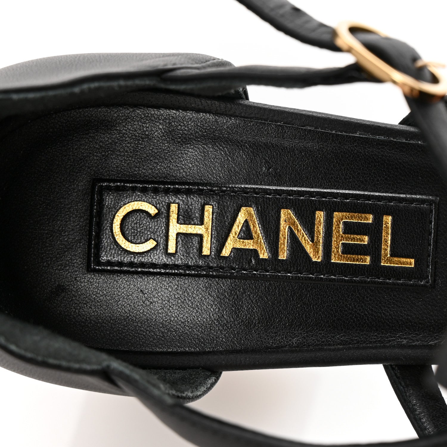 Chanel Lambskin Grosgrain Cap Toe Camellia Mary Jane Pumps 38 Black 8 of 11