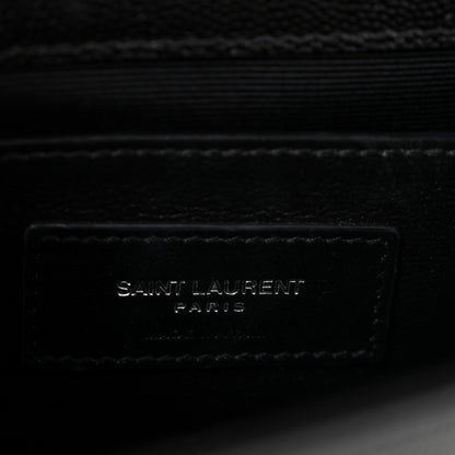 Saint Laurent Grain De Poudre Small Monogram Kate Satchel Black 6 of 12