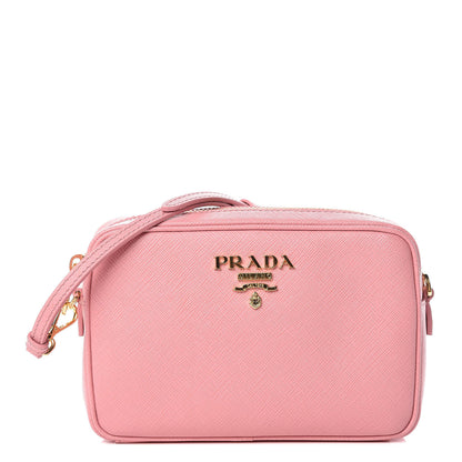 Prada Saffiano Mini Camera Crossbody Bag Petalo 1 of 8