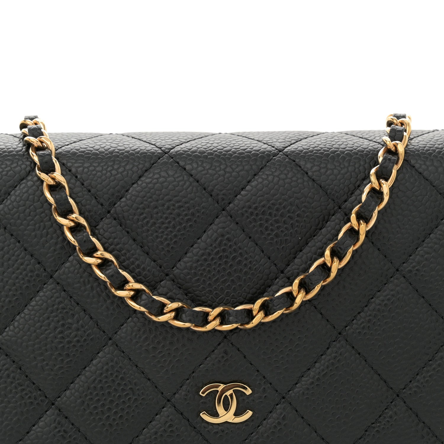 Chanel Caviar Quilted Wallet on Chain WOC Black 8 of 10