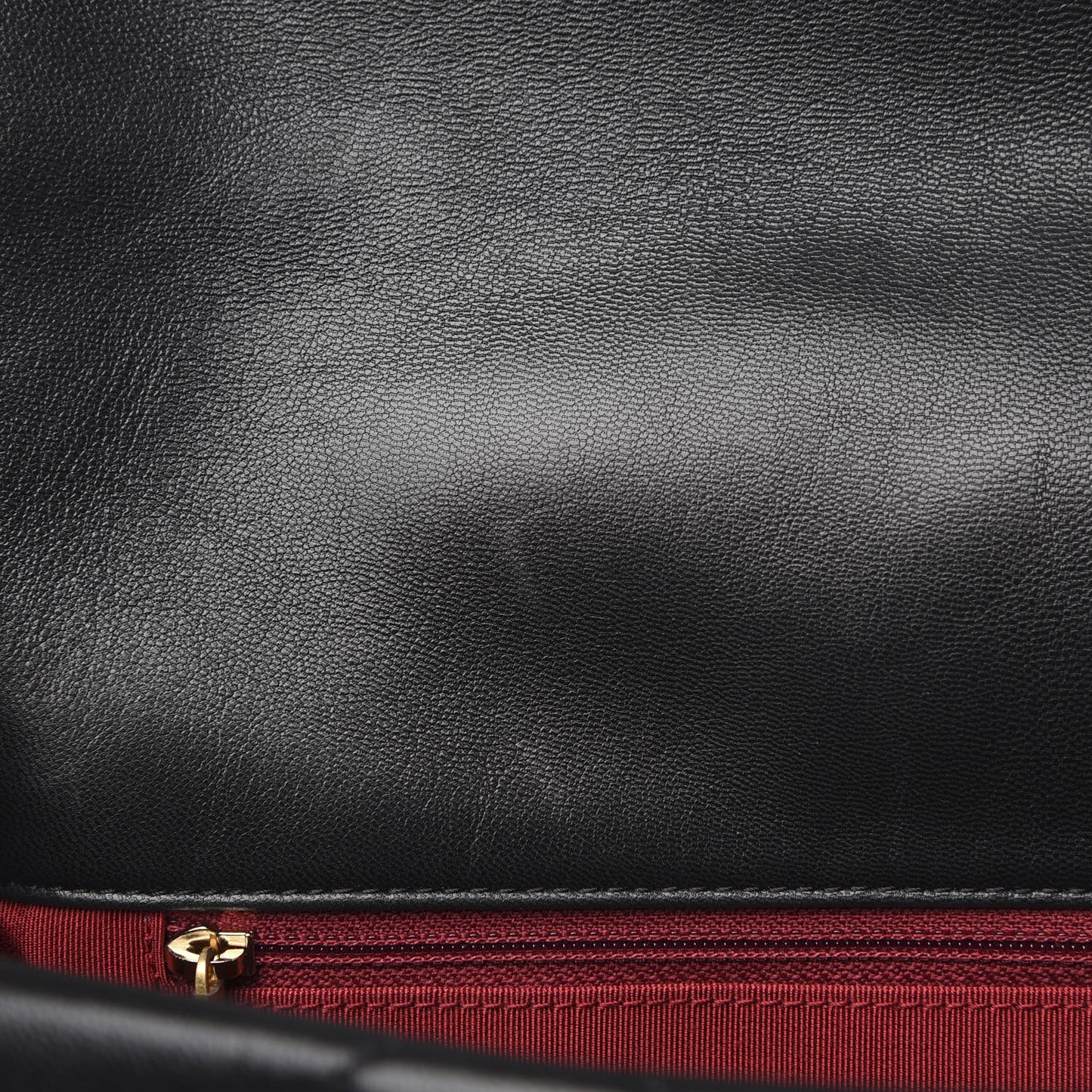 Goatskin Quilted Maxi 19 Flap Black