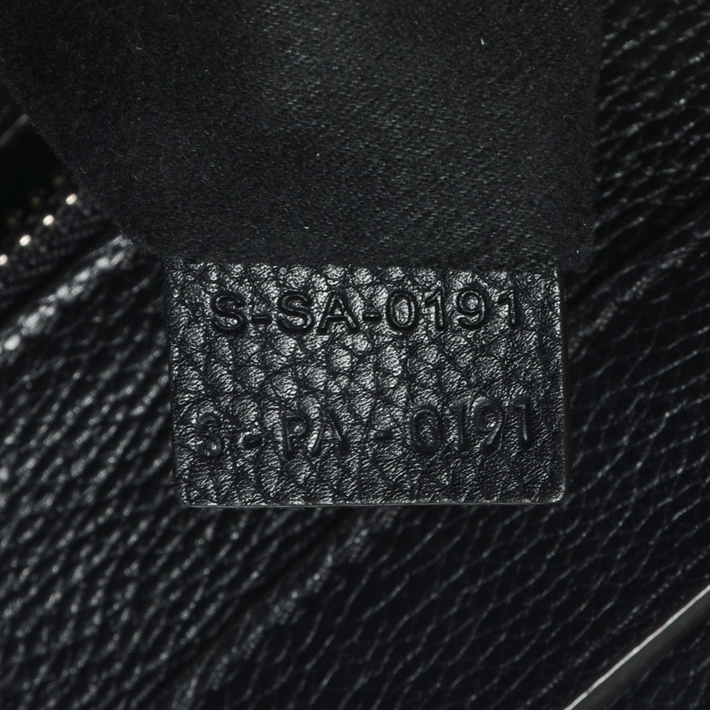 Drummed Calfskin Mini Luggage Black