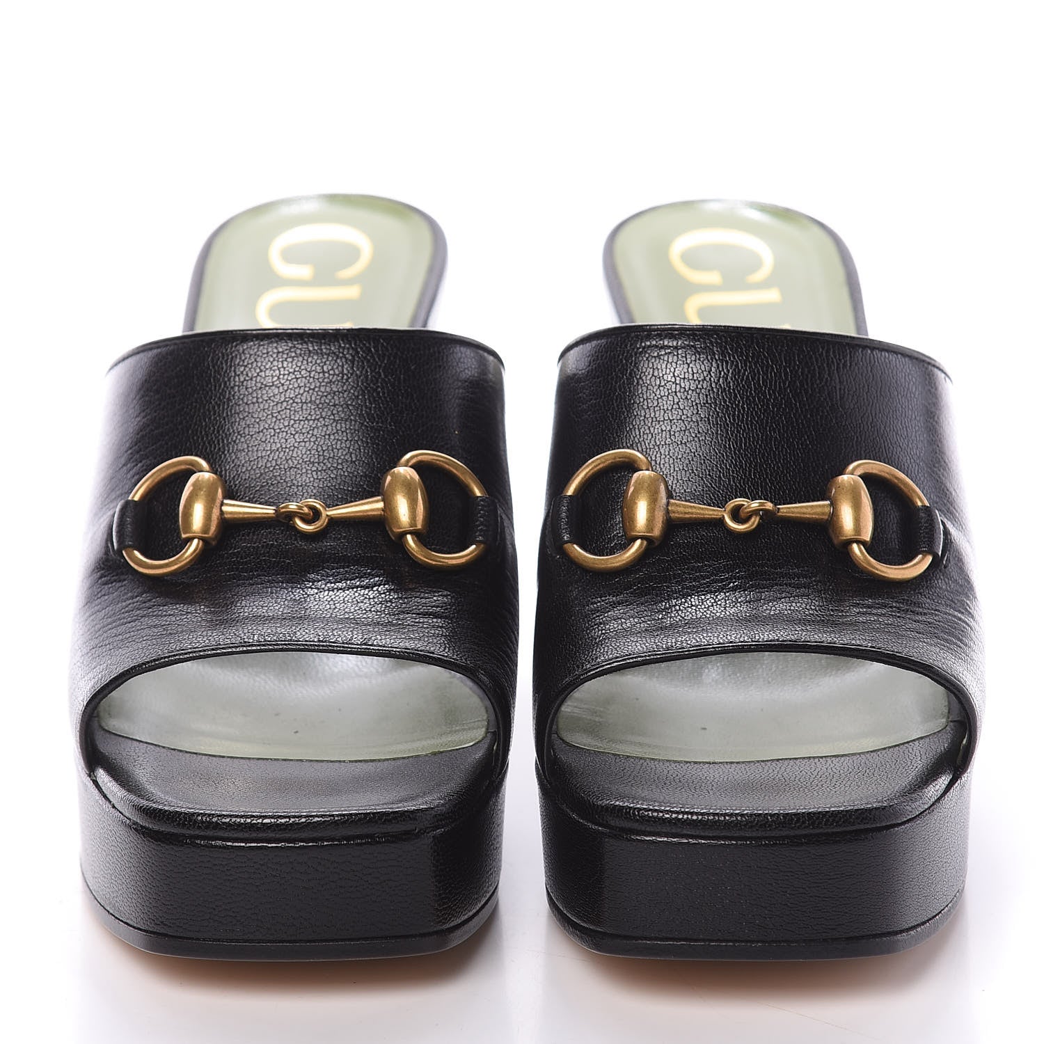 Gucci Granada Kid Houdan Platform Slide Sandals 36 Black 3 of 8