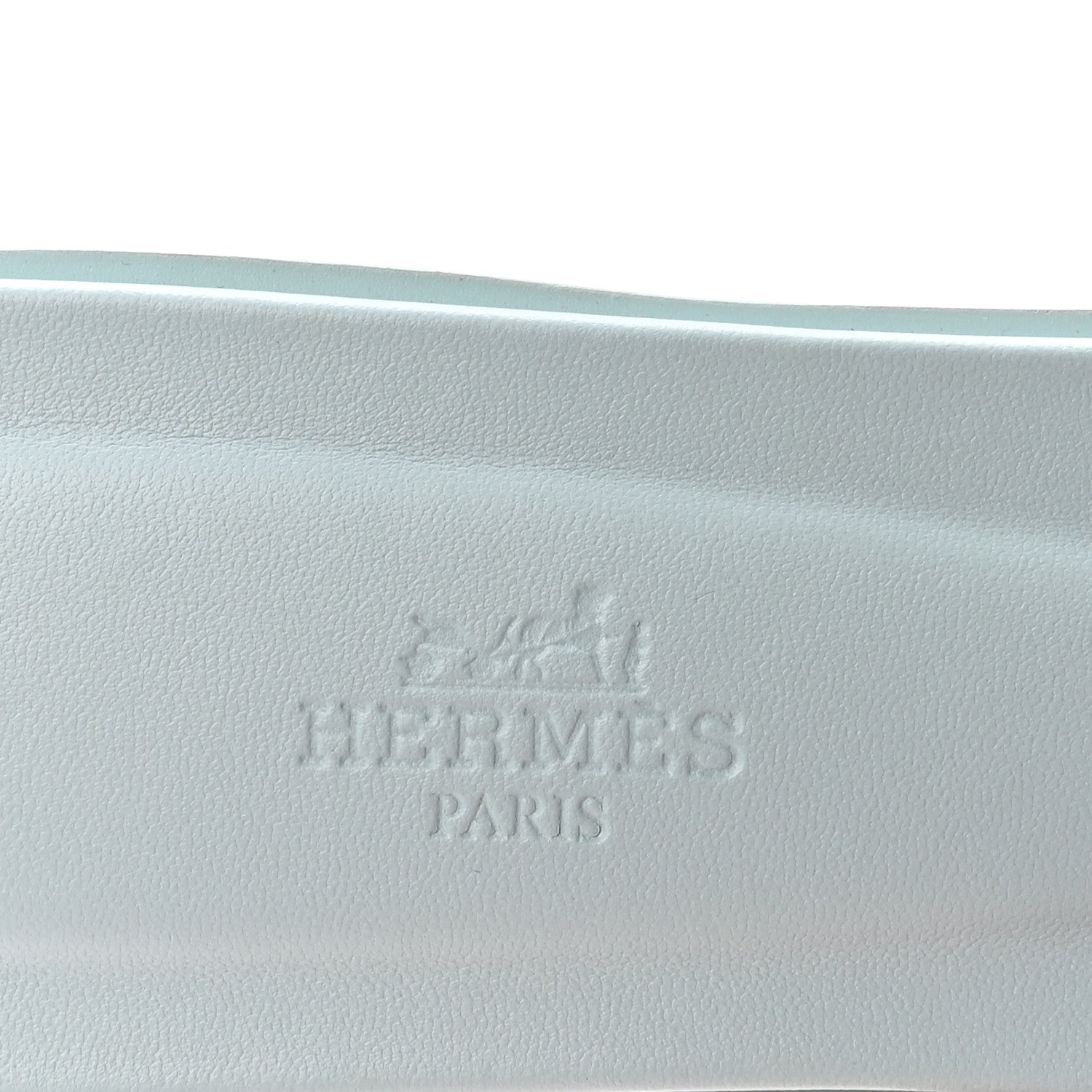 Hermes Epsom Oran Sandals 38 Bleu Littoral 8 of 9