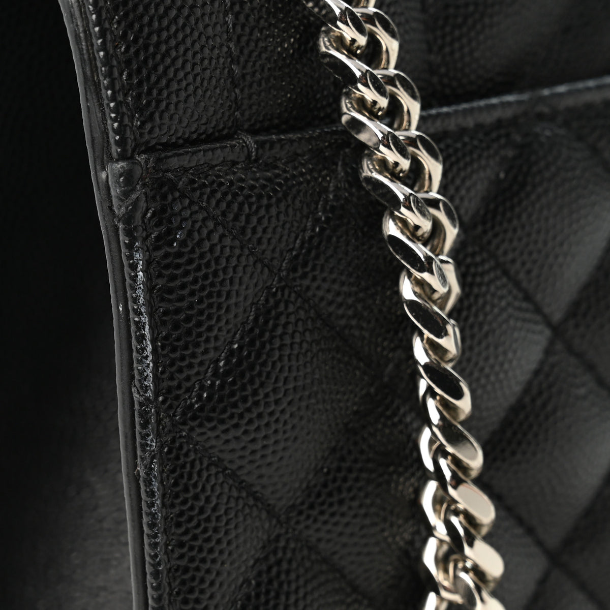 Saint Laurent Grain De Poudre Textured Mixed Matelasse Triquilt Medium Monogram Satchel Black 10 of 10
