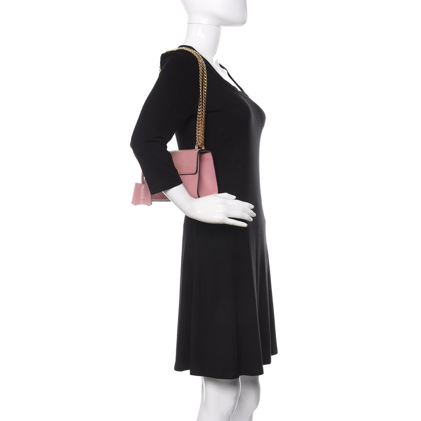 Guccissima Small Padlock Shoulder Bag Rose Baby Candy