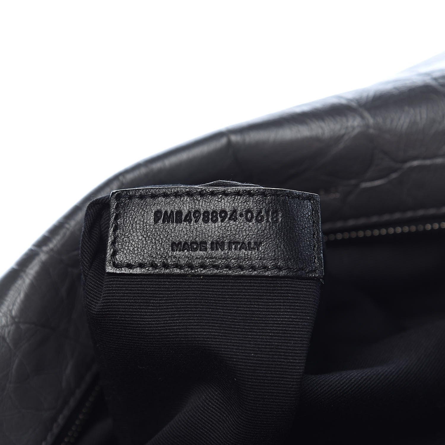 Saint Laurent Crinkled Calfskin Matelasse Monogram Medium Niki Chain Satchel Fog 8 of 12