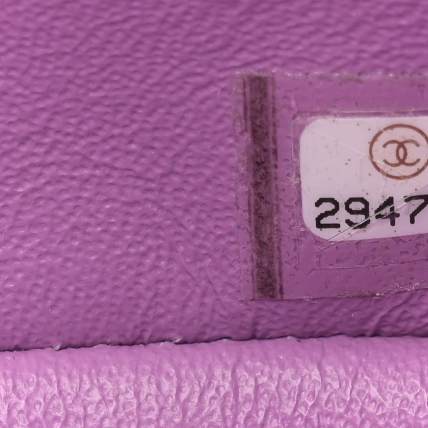 Lambskin Quilted Mini Rectangular Flap Purple