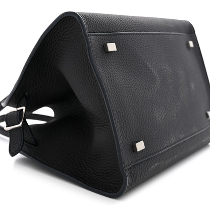 The Row Grained Calfskin Soft Margaux 10 Bag Midnight 8 of 10
