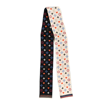 Louis Vuitton Silk Game On Bandeau Black White 2 of 4