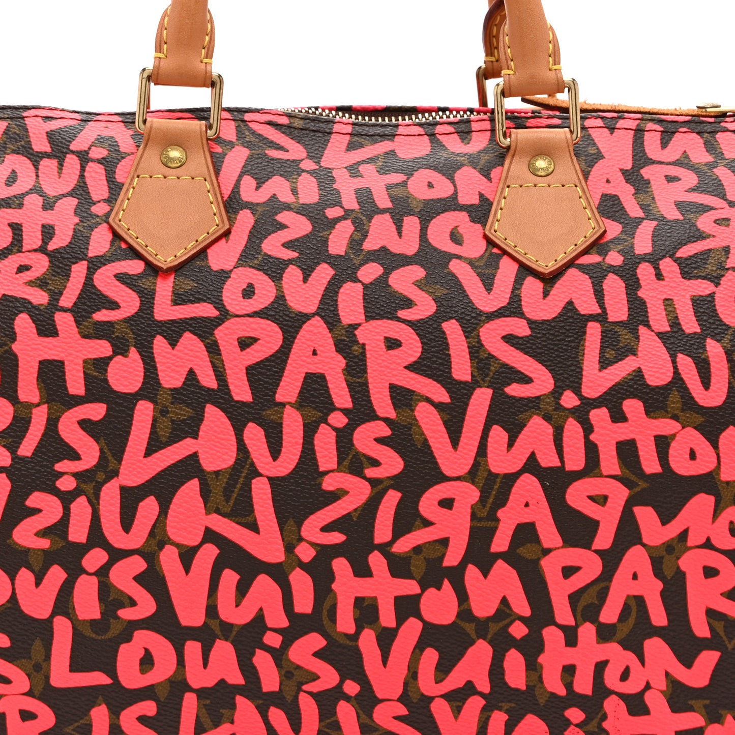 Monogram Graffiti Speedy 30 Fuchsia