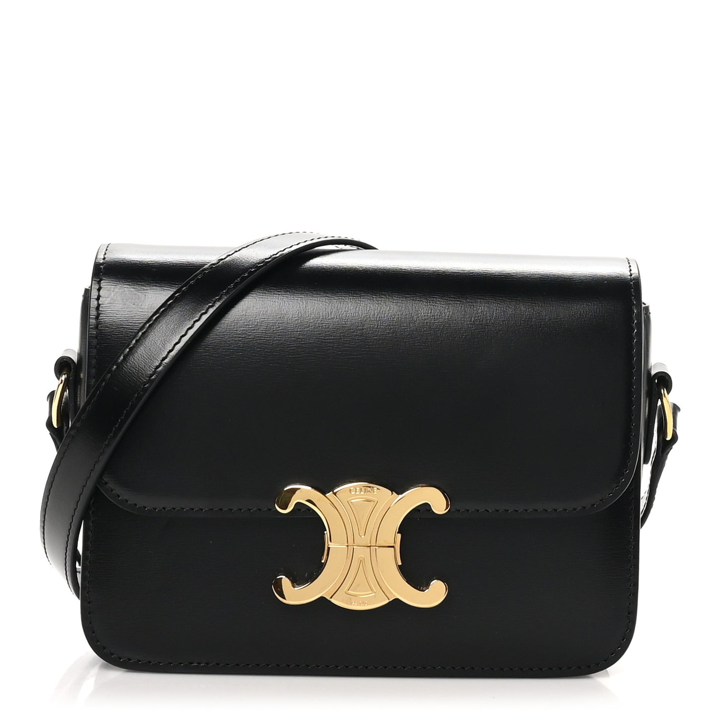 Shiny Calfskin Teen Triomphe Black
