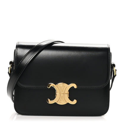Celine Shiny Calfskin Teen Triomphe Black 1 of 10