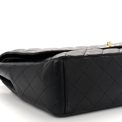 Chanel Caviar Quilted Maxi Double Flap Black 9 of 12