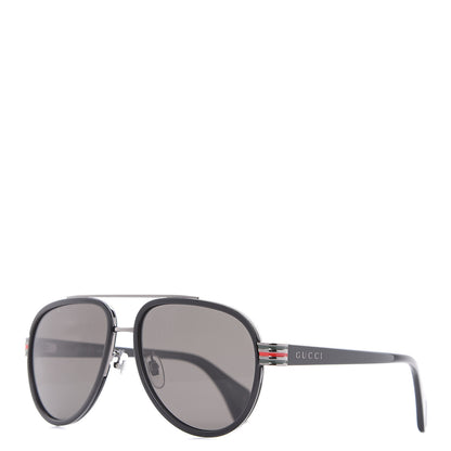 Gucci Acetate Aviator Sunglasses GG0447S Black 1 of 7