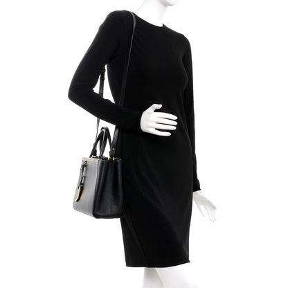 Fendi Vitello Elite Petite 2Jours Tote Black 2 of 9