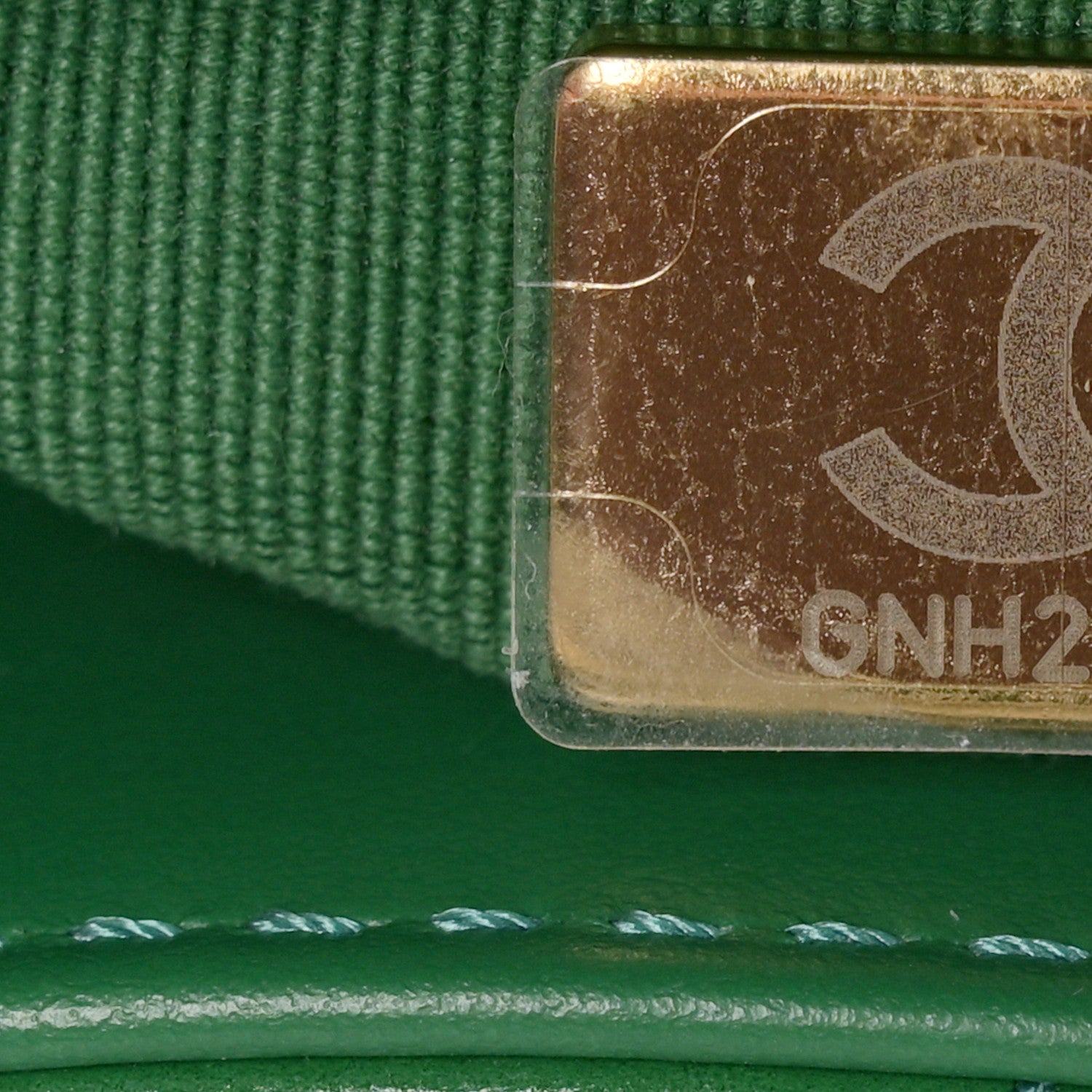 Chanel Shiny Aged Calfskin Quilted Nano Kelly Shopper Green 7 of 11