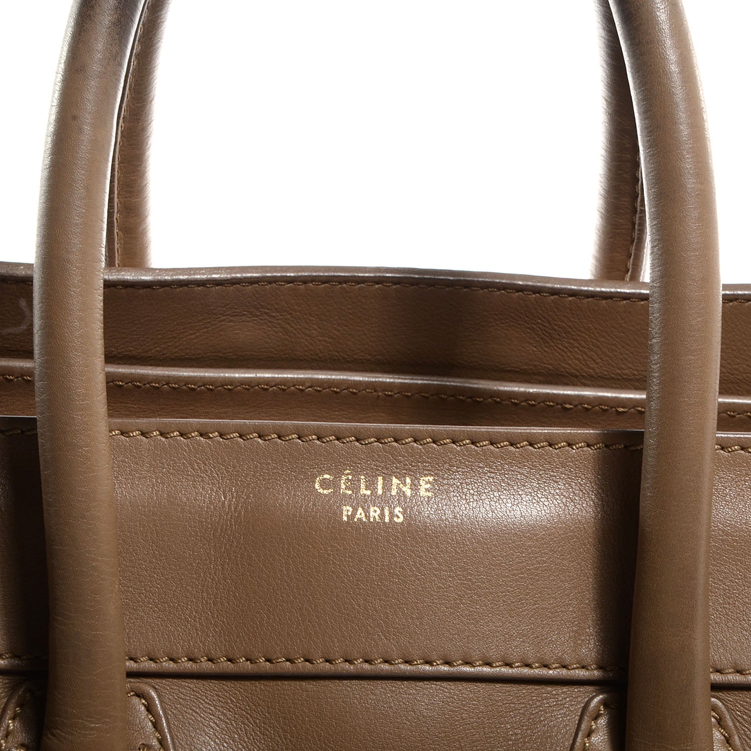Celine Smooth Calfskin Mini Luggage Camel 12 of 13