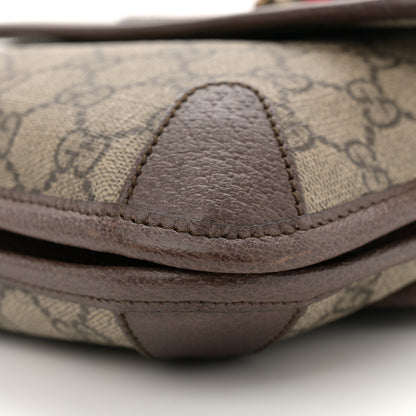 Gucci GG Supreme Monogram Web Small Neo Vintage Double Flap Messenger Bag Beige New Acero 10 of 10