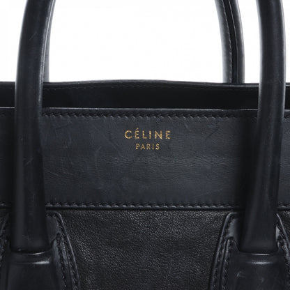 Celine Smooth Calfskin and Lambskin Mini Luggage Black 8 of 12