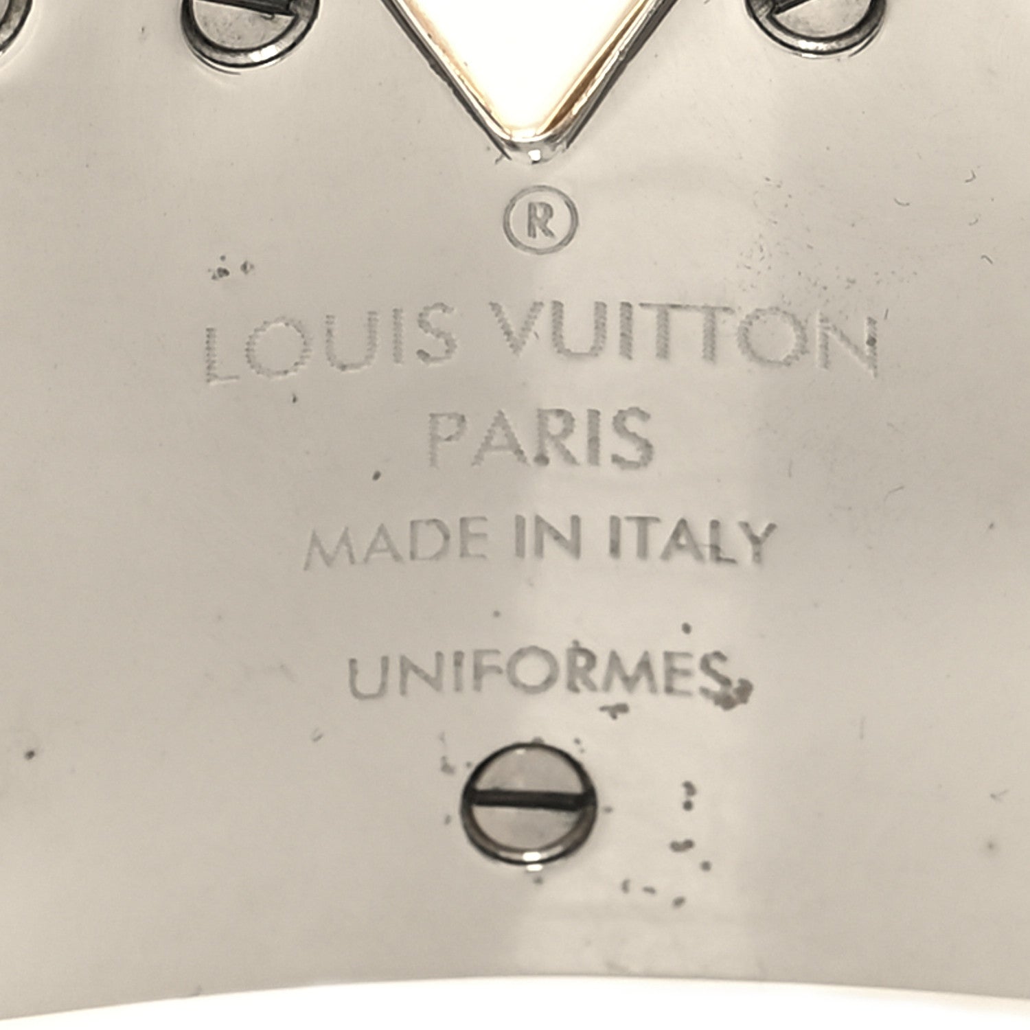 Louis Vuitton Metal Essential V Cuff Silver 4 of 4