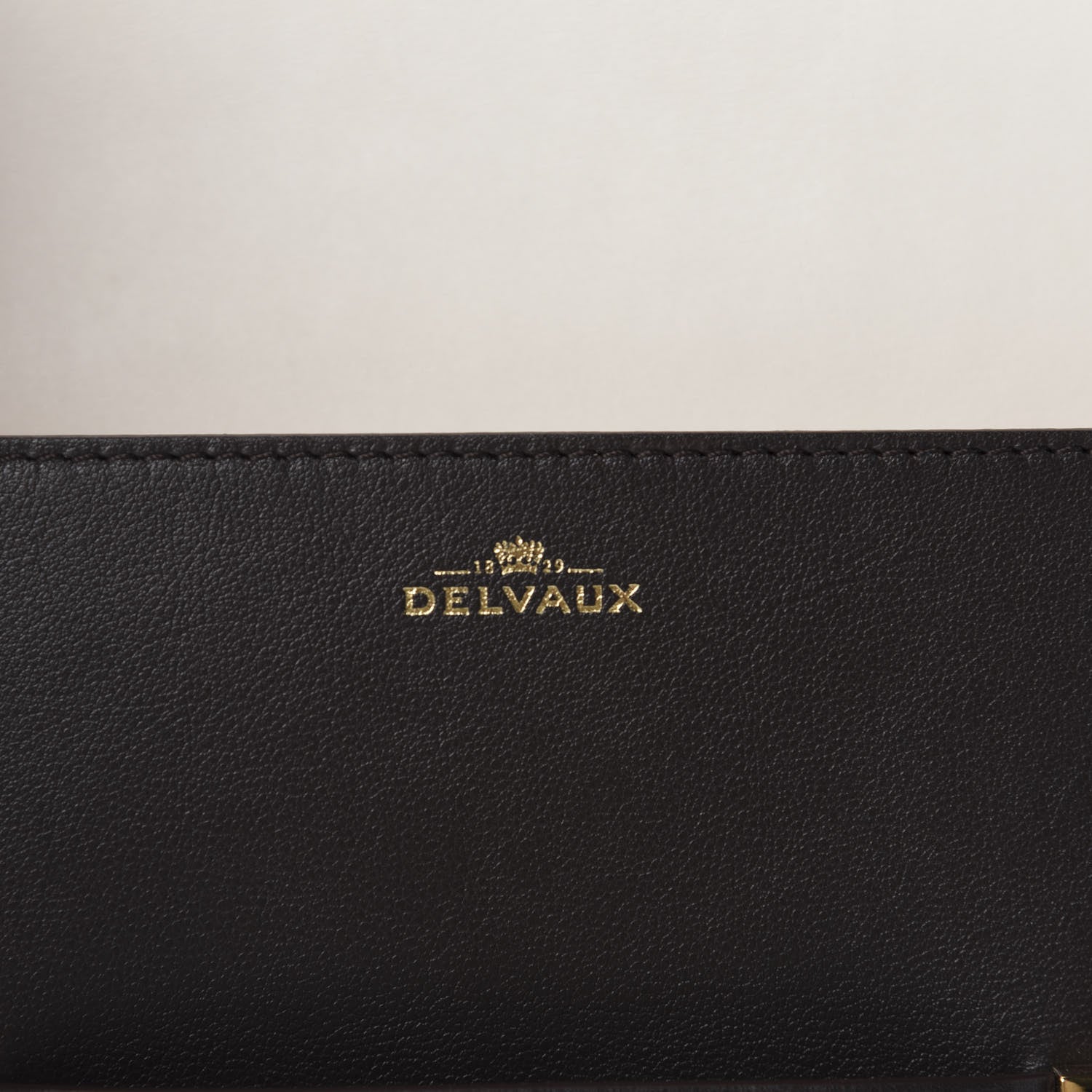 Delvaux Calfskin Mini Madame Crossbody Dark Brown White 15 of 21