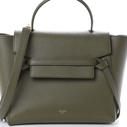 Celine Grained Calfskin Micro Belt Bag Army Green 6 of 8