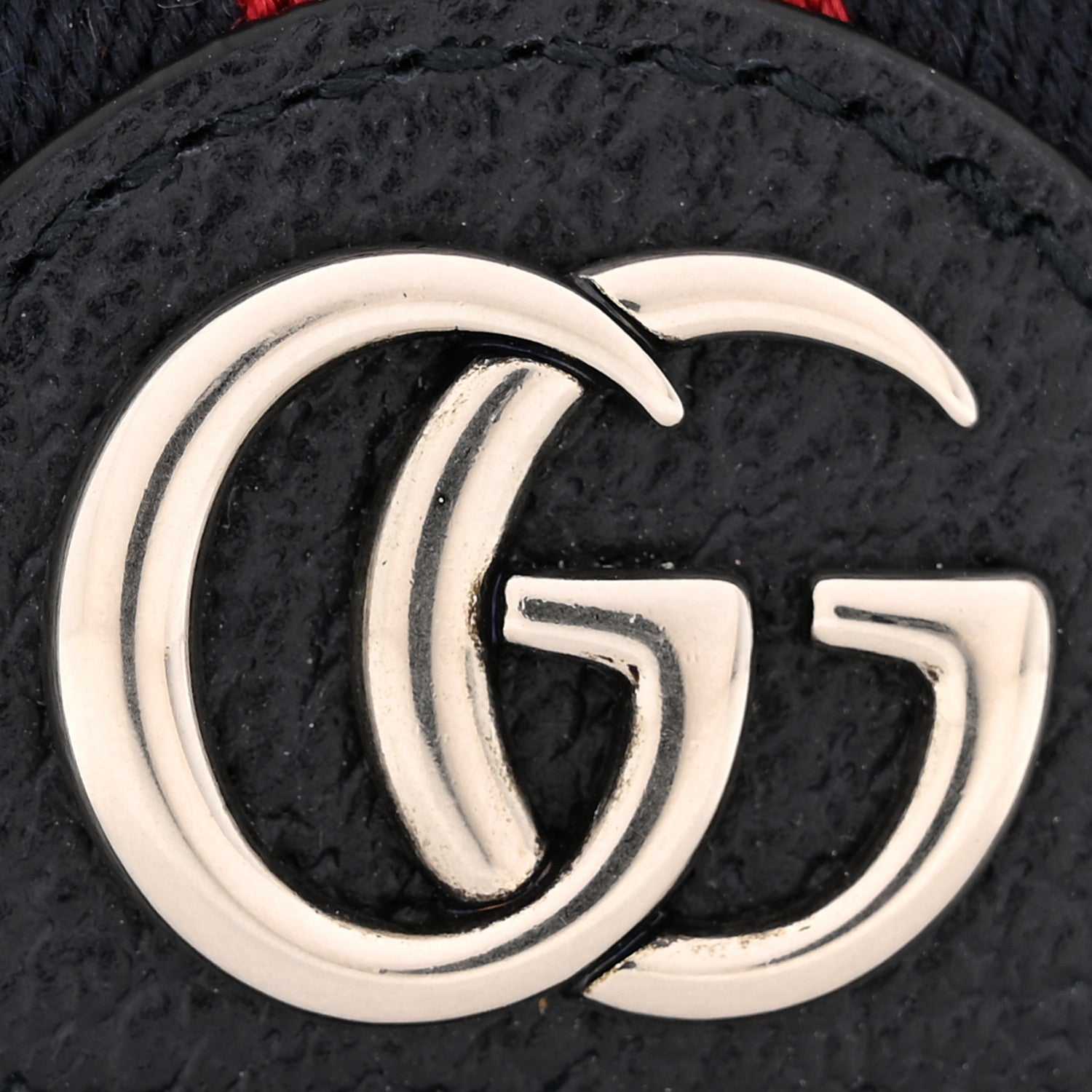Gucci GG Supreme Monogram Textured Dollar Calfskin Web Ophidia Card Case Beige Blue 8 of 9