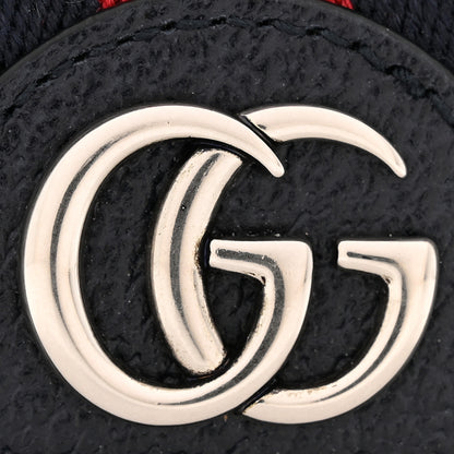 Gucci GG Supreme Monogram Textured Dollar Calfskin Web Ophidia Card Case Beige Blue 8 of 9