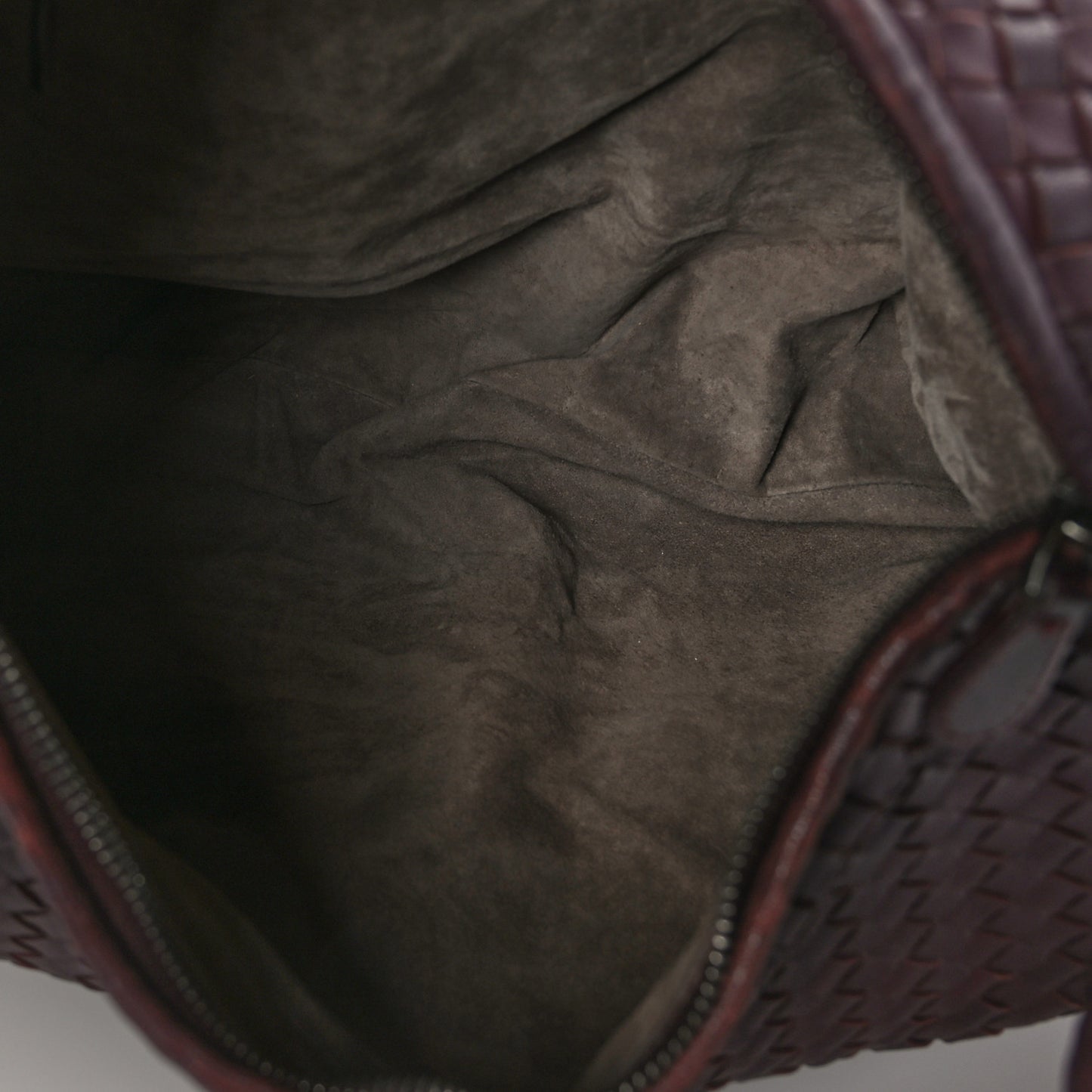Nappa Intrecciato Medium Belly Hobo Ebano