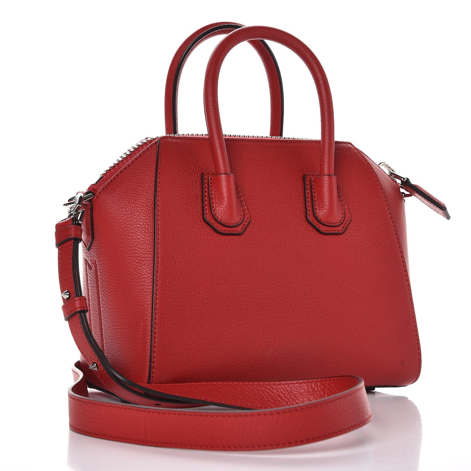 Givenchy Sugar Goatskin Mini Antigona Red 4 of 10
